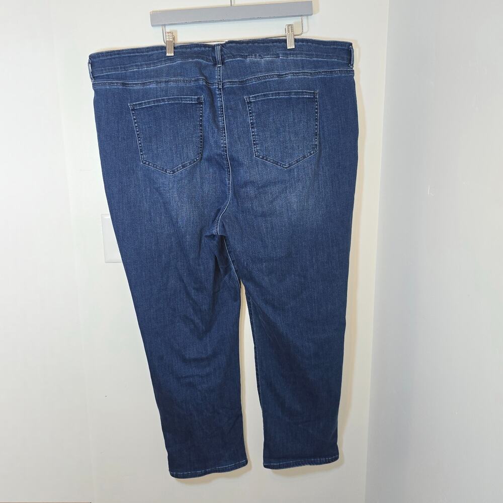 NYDJ Girlfriend Jeans Womens 24 W Blue Lift Tuck Stretch Denim Mid Rise - Picture 6 of 11